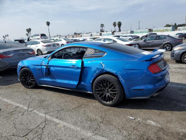 1FA6P8CF7K5175684 - 2019 FORD MUSTANG GT BLUE photo 2