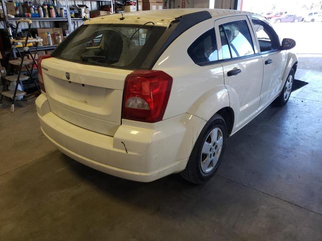 1B3HB28B18D769353 - 2008 DODGE CALIBER WHITE photo 4