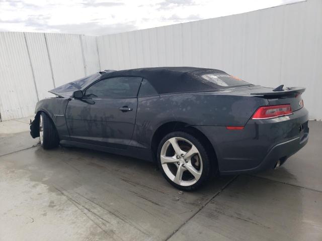 2G1FB3D39E9189862 - 2014 CHEVROLET CAMARO LT GRAY photo 2