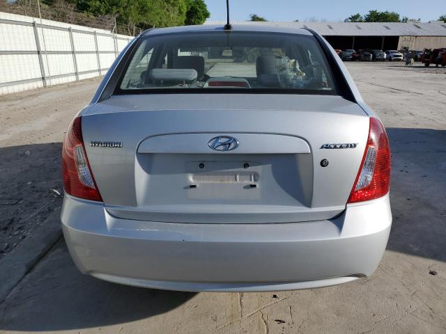 KMHCN4AC0BU601592 - 2011 HYUNDAI ACCENT GLS SILVER photo 6