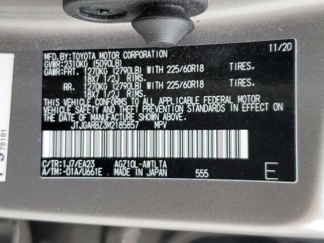 JTJGARBZ3M2185857 - 2021 LEXUS NX 300 BASE Gümüş foto 13