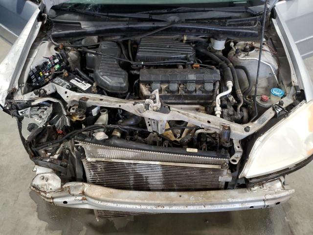 2HGES16521H511958 - 2001 HONDA CIVIC LX SILVER photo 11