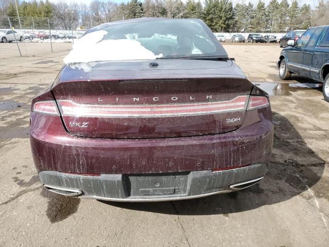 3LN6L5MU8HR664968 - 2017 LINCOLN MKZ HYBRID RESERVE BURGUNDY photo 6