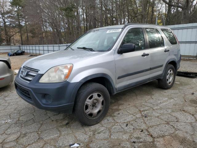 JHLRD68596C001723 - 2006 HONDA CR-V LX SILVER photo 1