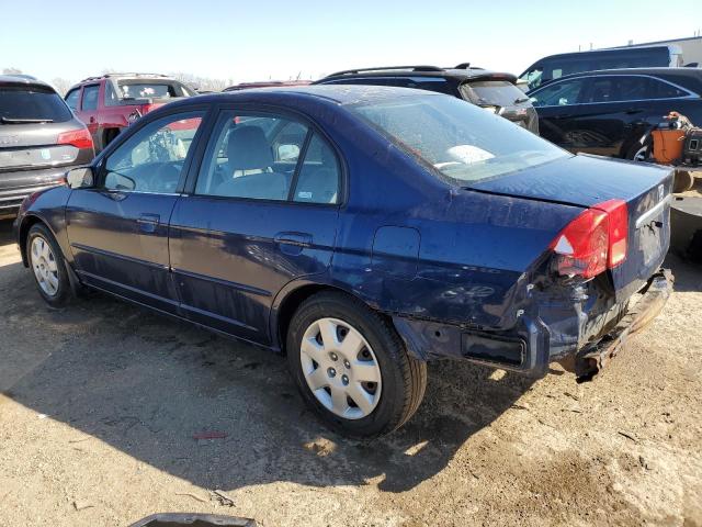 2HGES26732H524937 - 2002 HONDA CIVIC EX ლურჯი ფოტო 2