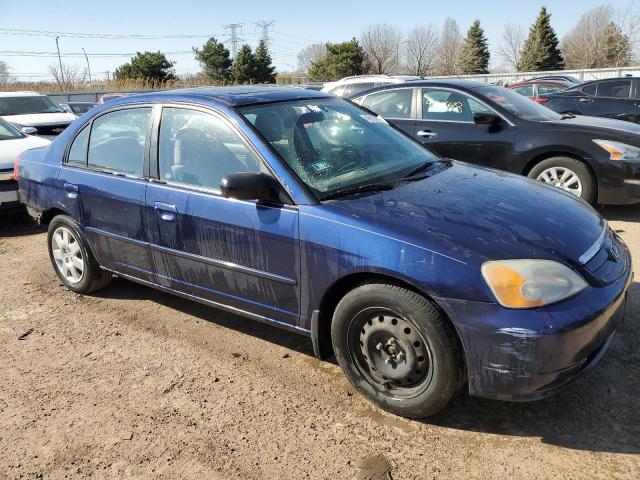 2HGES26732H524937 - 2002 HONDA CIVIC EX ლურჯი ფოტო 4