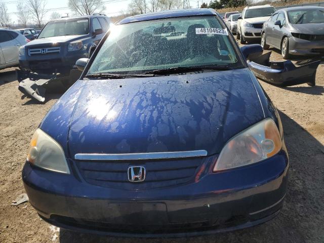 2HGES26732H524937 - 2002 HONDA CIVIC EX ლურჯი ფოტო 5