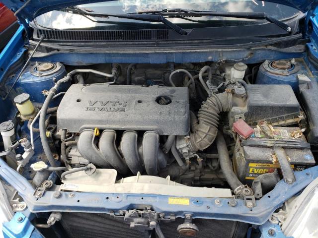 2T1KR32EX8C712364 - 2008 TOYOTA COROLLA MA XR BLUE photo 11