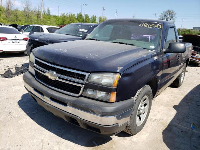 1GCEC14XX7Z186775 - 2007 CHEVROLET SILVERADO C1500 CLASSIC BLUE photo 1