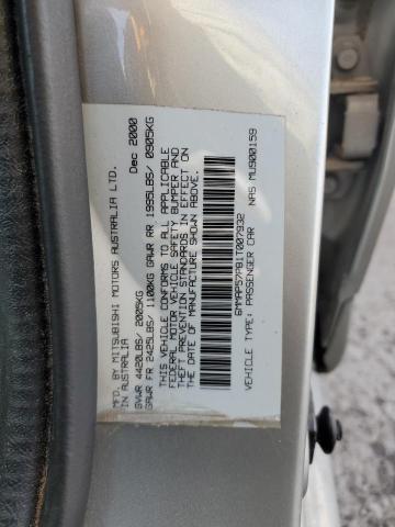 6MMAP57P81T007932 - 2001 MITSUBISHI DIAMANTE ES SILVER photo 12