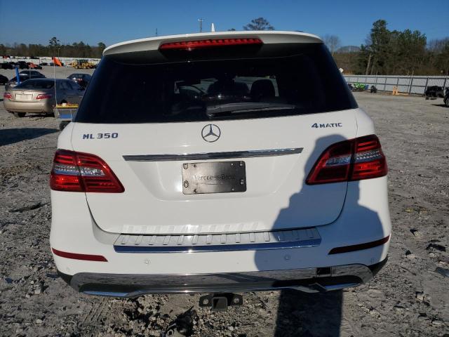 4JGDA5HB6FA615880 - 2015 MERCEDES-BENZ ML 350 4MATIC WHITE photo 6