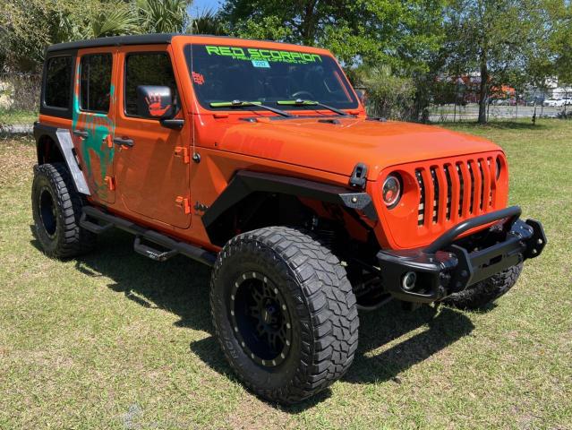 1C4HJXDGXJW172695 - 2018 JEEP WRANGLER U SPORT ORANGE photo 1