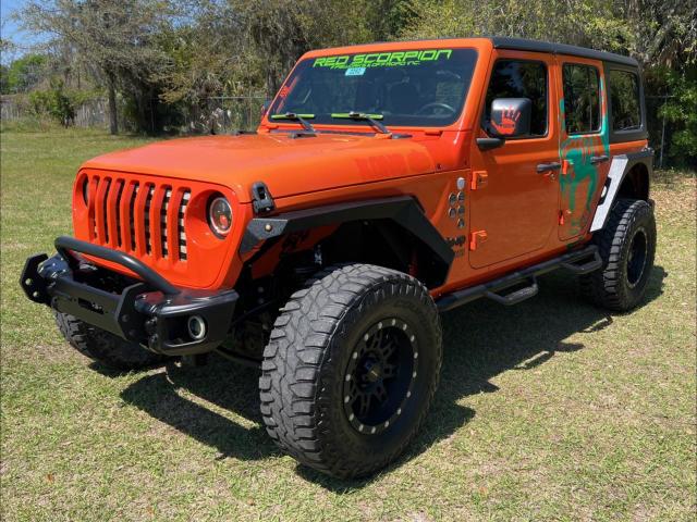 1C4HJXDGXJW172695 - 2018 JEEP WRANGLER U SPORT ORANGE photo 2