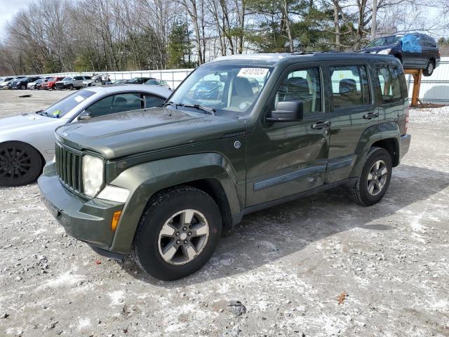 1J8GN28K18W283298 - 2008 JEEP LIBERTY SPORT GREEN photo 1