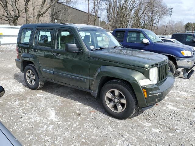 1J8GN28K18W283298 - 2008 JEEP LIBERTY SPORT GREEN photo 4