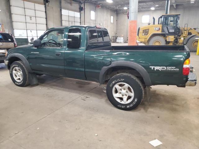 5TEWN72N42Z885982 - 2002 TOYOTA TACOMA XTRACAB GREEN photo 2