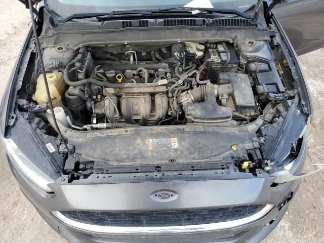 1FA6P0H74F5119243 - 2015 FORD FUSION SE GRAY photo 11