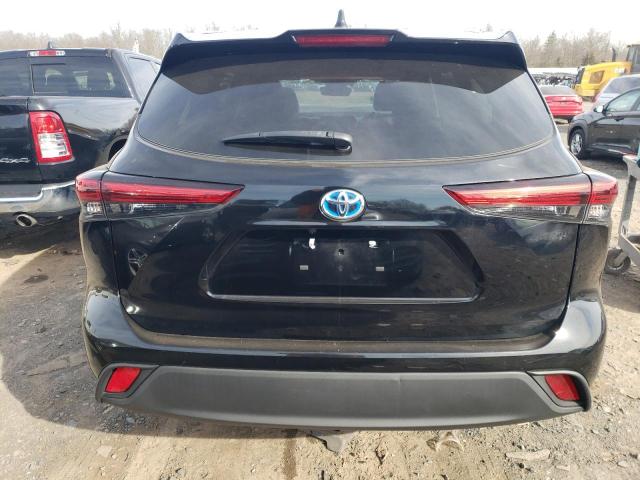 5TDGBRCH4MS523605 - 2021 TOYOTA HIGHLANDER HYBRID XLE BLACK photo 6