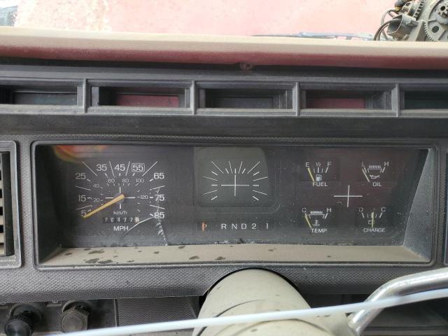 1FTHF25L5GPB91254 - 1986 FORD F250 RED photo 9