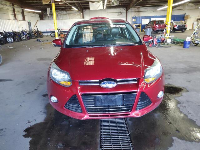 1FADP3N25EL457536 - 2014 FORD FOCUS TITANIUM RED photo 5