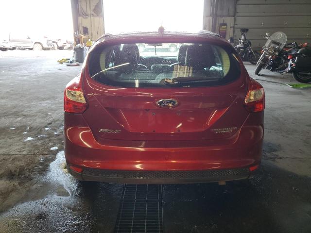 1FADP3N25EL457536 - 2014 FORD FOCUS TITANIUM RED photo 6