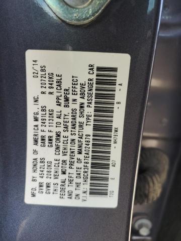 1HGCR3F87EA024879 - 2014 HONDA ACCORD EXL GRAY photo 13