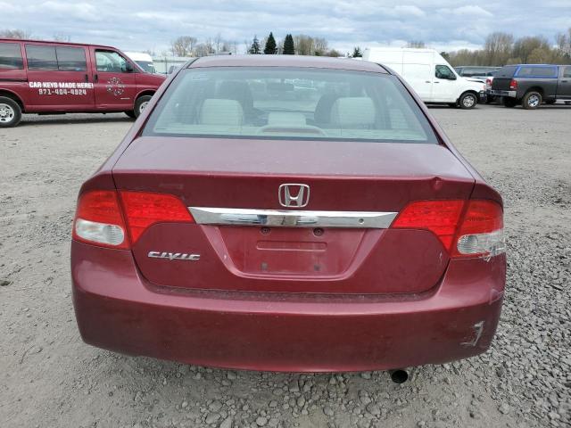 19XFA1F52AE014233 - 2010 HONDA CIVIC LX RED photo 6