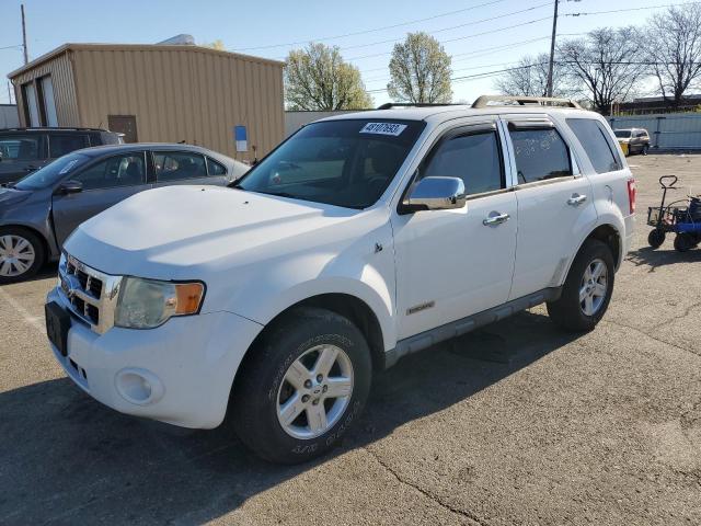 1FMCU59H58KA02135 - 2008 FORD ESCAPE HEV WHITE photo 1