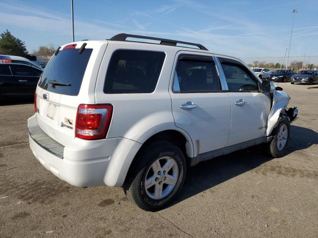 1FMCU59H58KA02135 - 2008 FORD ESCAPE HEV WHITE photo 3