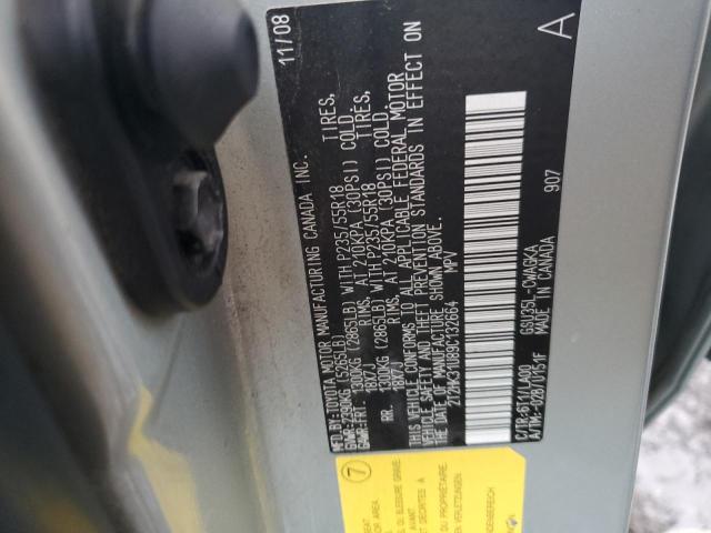 2T2HK31U89C132664 - 2009 LEXUS RX 350 GOLD photo 12