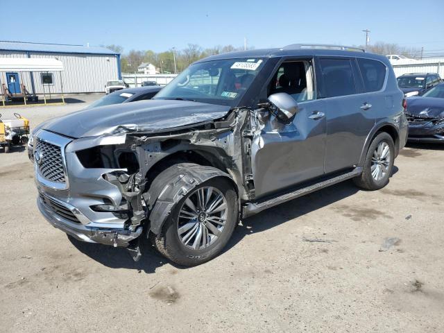 JN8AZ2NE6K9226654 - 2019 INFINITI QX80 LUXE GRAY photo 1