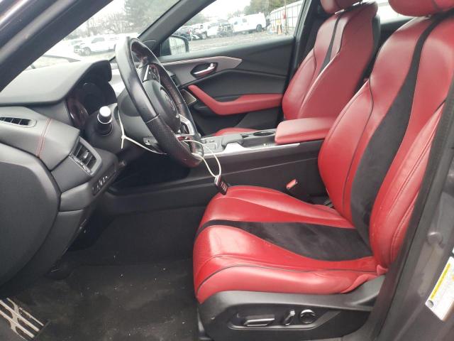 19UUB6F59MA004180 - 2021 ACURA TLX TECH A GRAY photo 7