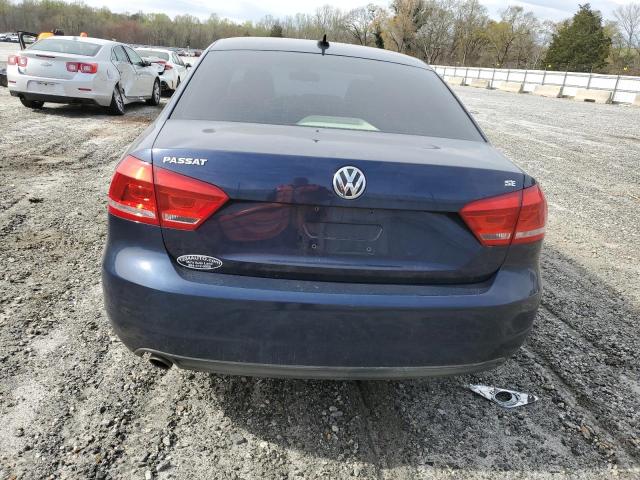 1VWBH7A30CC095856 - 2012 VOLKSWAGEN PASSAT SE BLUE photo 6