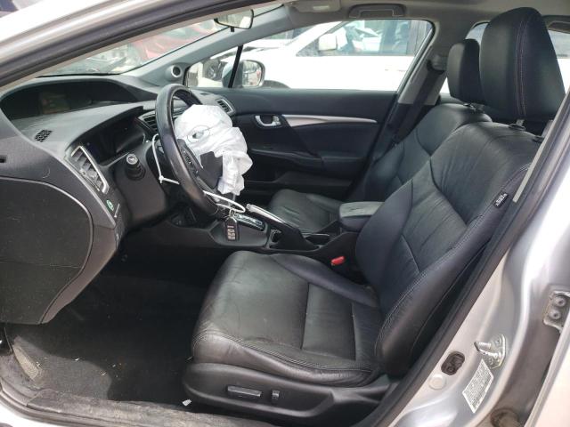 19XFB2F97FE079429 - 2015 HONDA CIVIC EXL SILVER photo 7