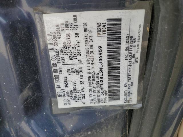 5LMFU28L5WLJ04959 - 1998 LINCOLN NAVIGATOR ლურჯი ფოტო 14