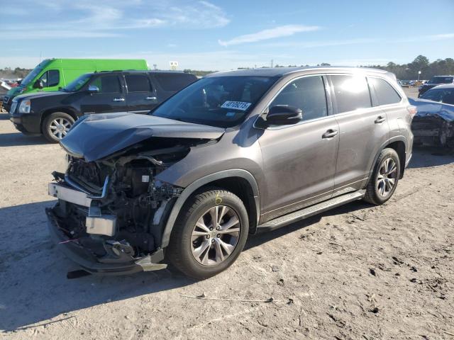 5TDKKRFHXFS083964 - 2015 TOYOTA HIGHLANDER XLE 灰色 照片 1