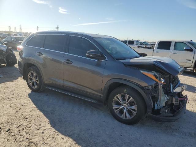 5TDKKRFHXFS083964 - 2015 TOYOTA HIGHLANDER XLE 灰色 照片 4