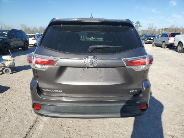 5TDKKRFHXFS083964 - 2015 TOYOTA HIGHLANDER XLE 灰色 照片 6