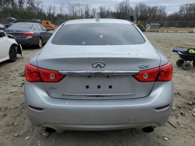 JN1CV7AR7GM251172 - 2016 INFINITI Q50 BASE SILVER photo 6