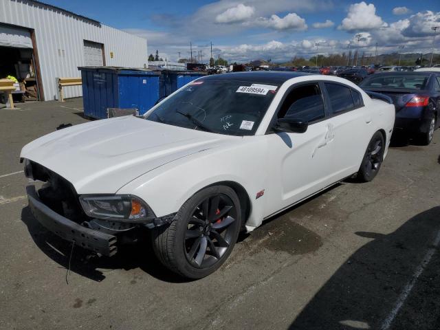 2C3CDXEJ9EH256348 - 2014 DODGE CHARGER SRT-8 WHITE photo 1