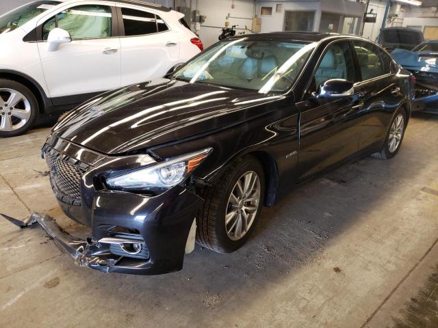 JN1AV7AR8EM702324 - 2014 INFINITI Q50 HYBRID PREMIUM BLACK photo 2