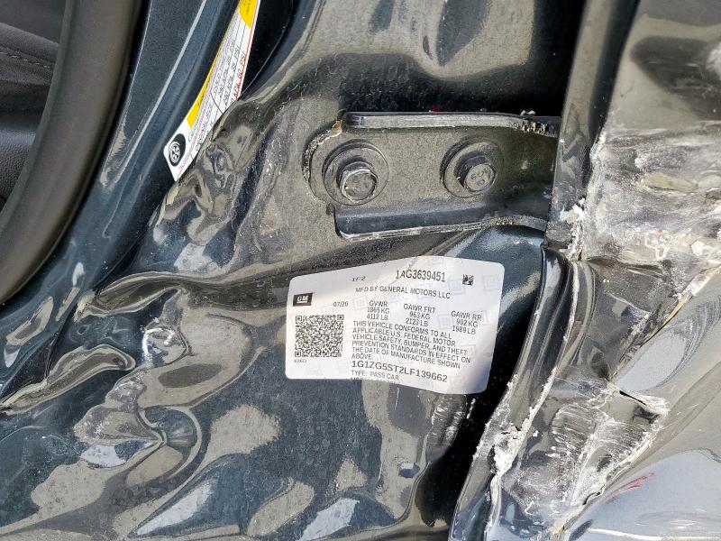 1G1ZG5ST2LF139662 - 2020 CHEVROLET MALIBU RS 石墨色 照片 12