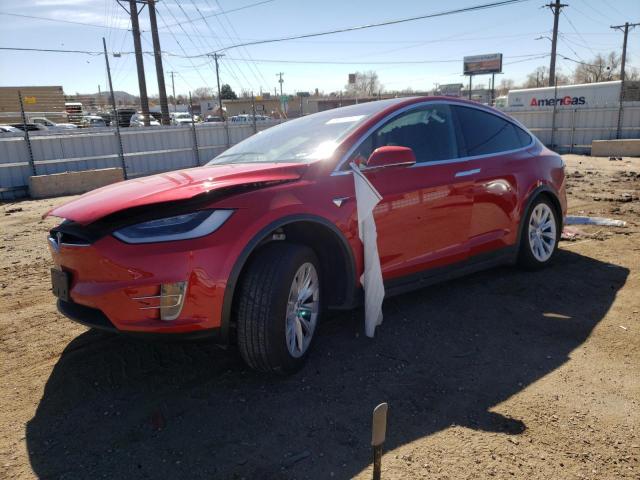 5YJXCDE29LF261267 - 2020 TESLA MODEL X RED photo 1