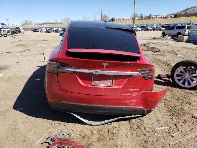 5YJXCDE29LF261267 - 2020 TESLA MODEL X RED photo 6