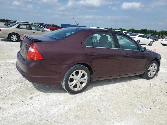 3FAHP0HAXCR229789 - 2012 FORD FUSION SE BURGUNDY photo 3