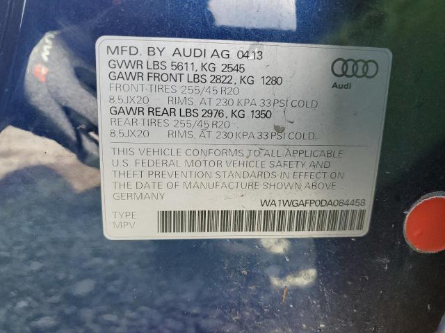 WA1WGAFP0DA084458 - 2013 AUDI Q5 PRESTIGE BLUE photo 14