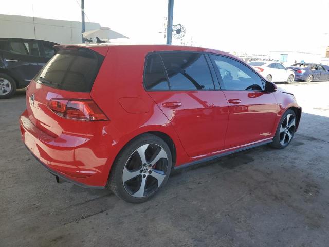 3VW4T7AU8FM019692 - 2015 VOLKSWAGEN GTI RED photo 3