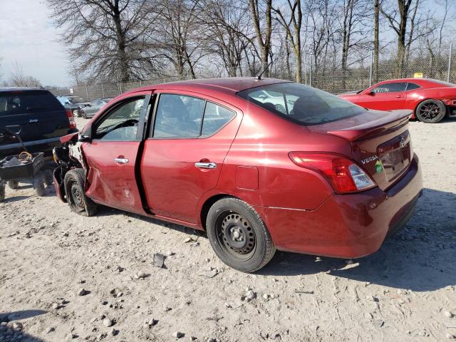 3N1CN7APXJL813307 - 2018 NISSAN VERSA S BURGUNDY photo 2