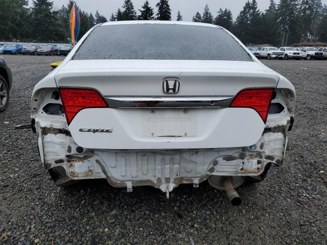 19XFA1F5XAE032057 - 2010 HONDA CIVIC LX WHITE photo 6