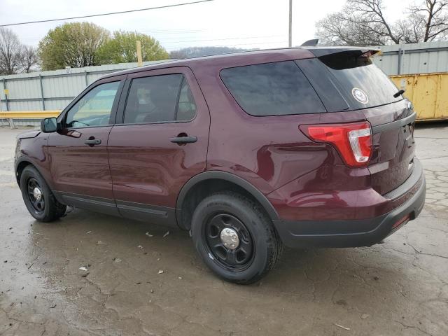 1FM5K8AR6KGA65064 - 2019 FORD EXPLORER POLICE INTERCEPTOR RED photo 2